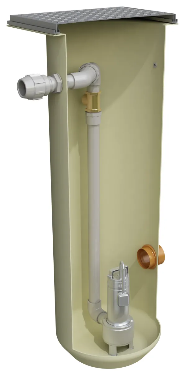 Clearwater 400L Single Sewage Pumping Station - CWP2